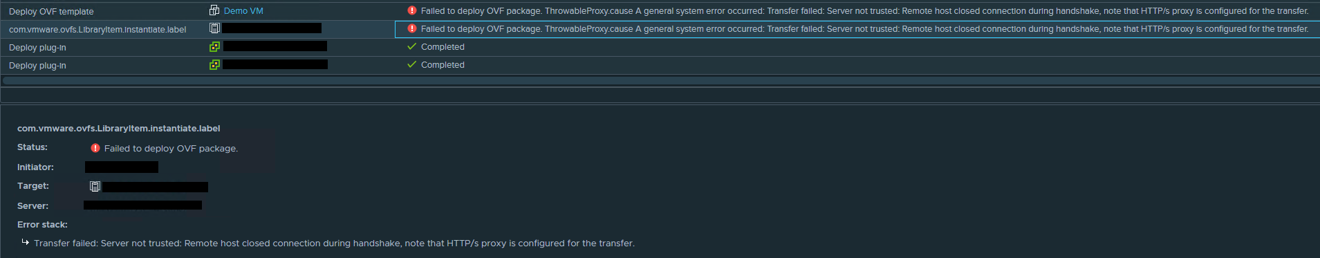 Workaround for the vCenter 7.0 ‘Failure to deploy OVF package’ bug when ...