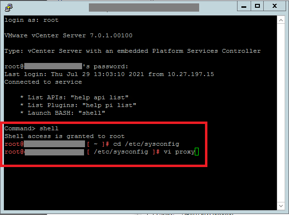 HTTP & HTTPS proxy server unreachable – VMware vCenter VCSA not accepting proxy&nbsp;settings