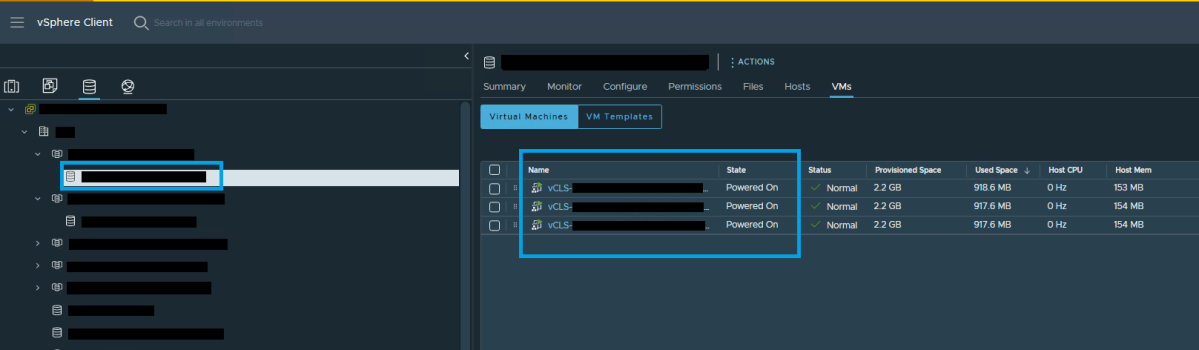 Unable to storage vMotion vCLS VMs – A specified parameter was not correct. StoragePlacementSpec.vm